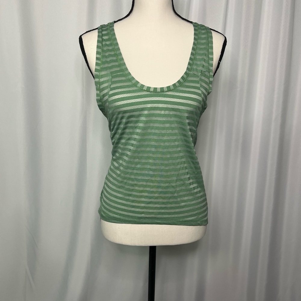 Zyia Active Forest Nimbus Split Back Tank Top  - size medium